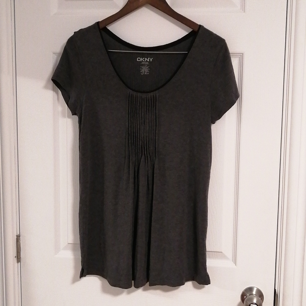 DKNY Women's Dark Grey Top